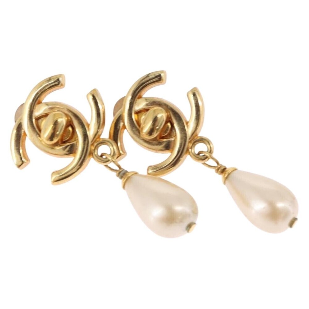 Chanel CC Dangle Clip-On Metal